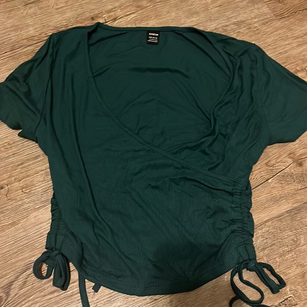 Dark Green V-Neck